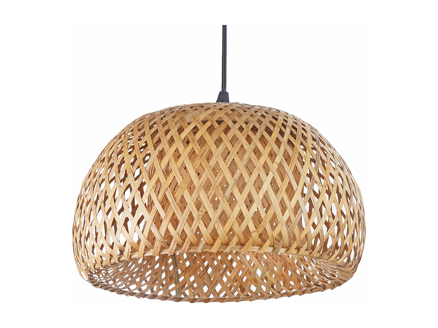 Lampe de plafond en bambou - Lampe suspendue de style Boho Bali - Talli Bois naturel