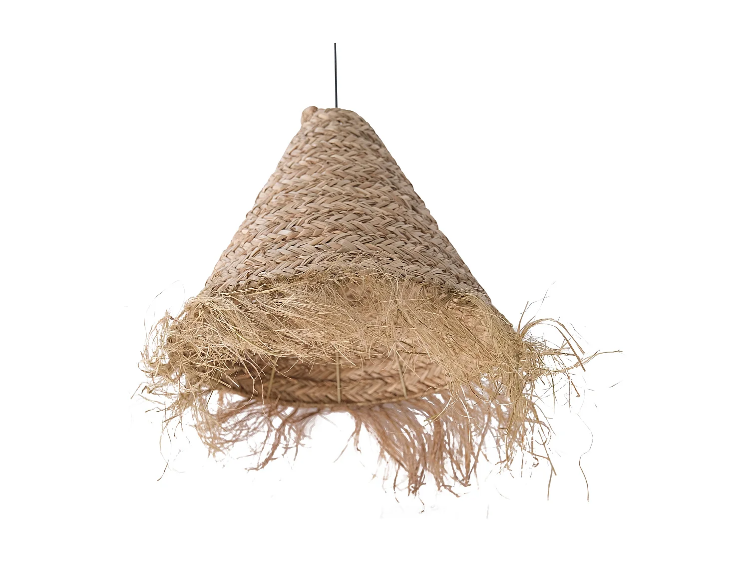 Lámpara de Techo de Esparto - Lámpara Colgante Diseño Boho Bali - Pitse