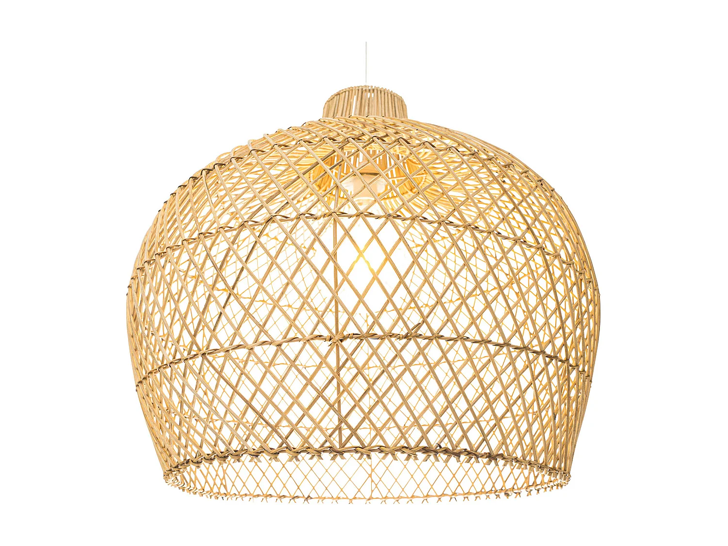 Rattan-Deckenleuchte - Pendelleuchte im Boho-Bali-Design - Mai