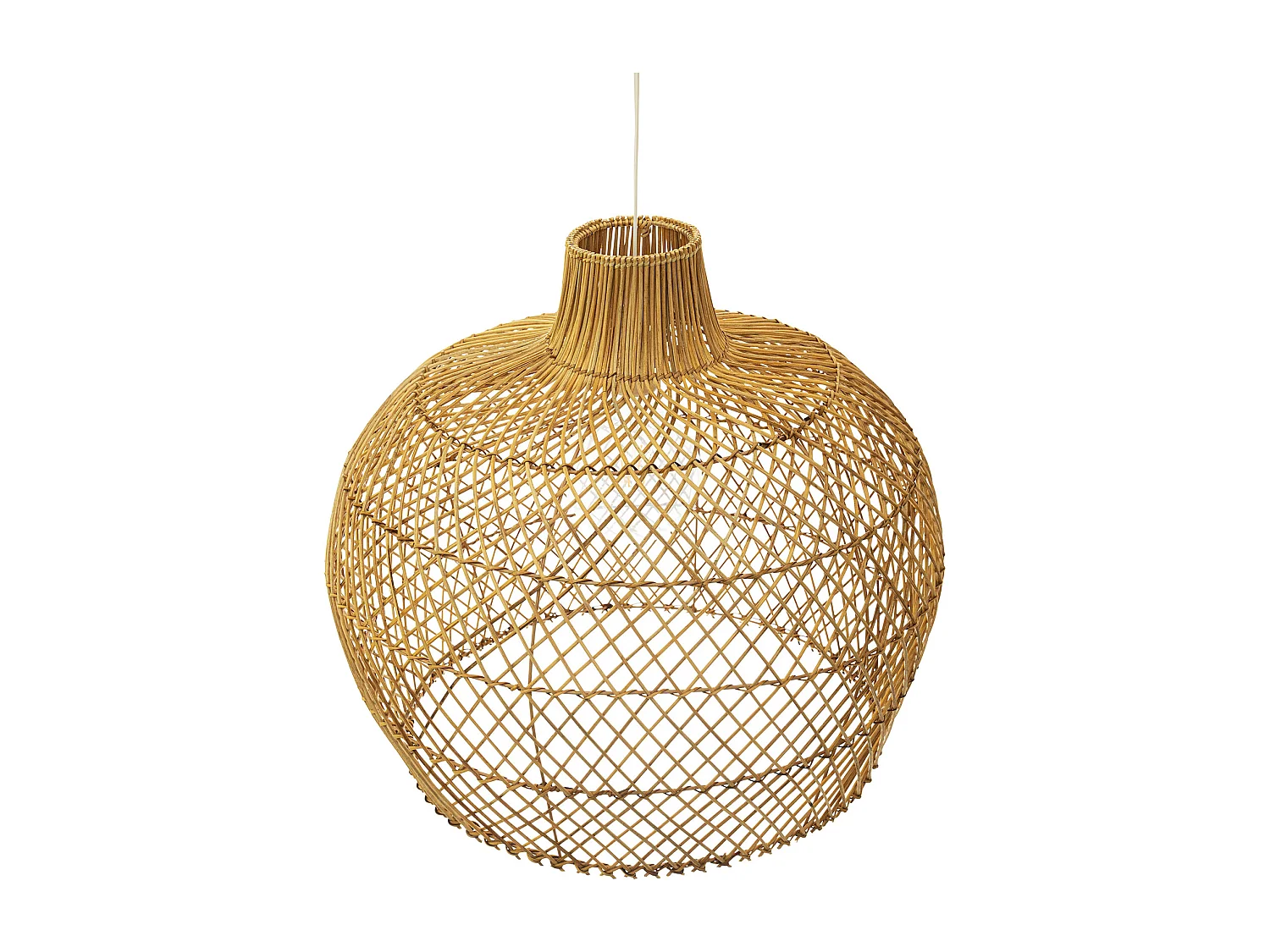 Lámpara de Techo de Ratán  - Lámpara Colgante Diseño Boho Bali - Mai