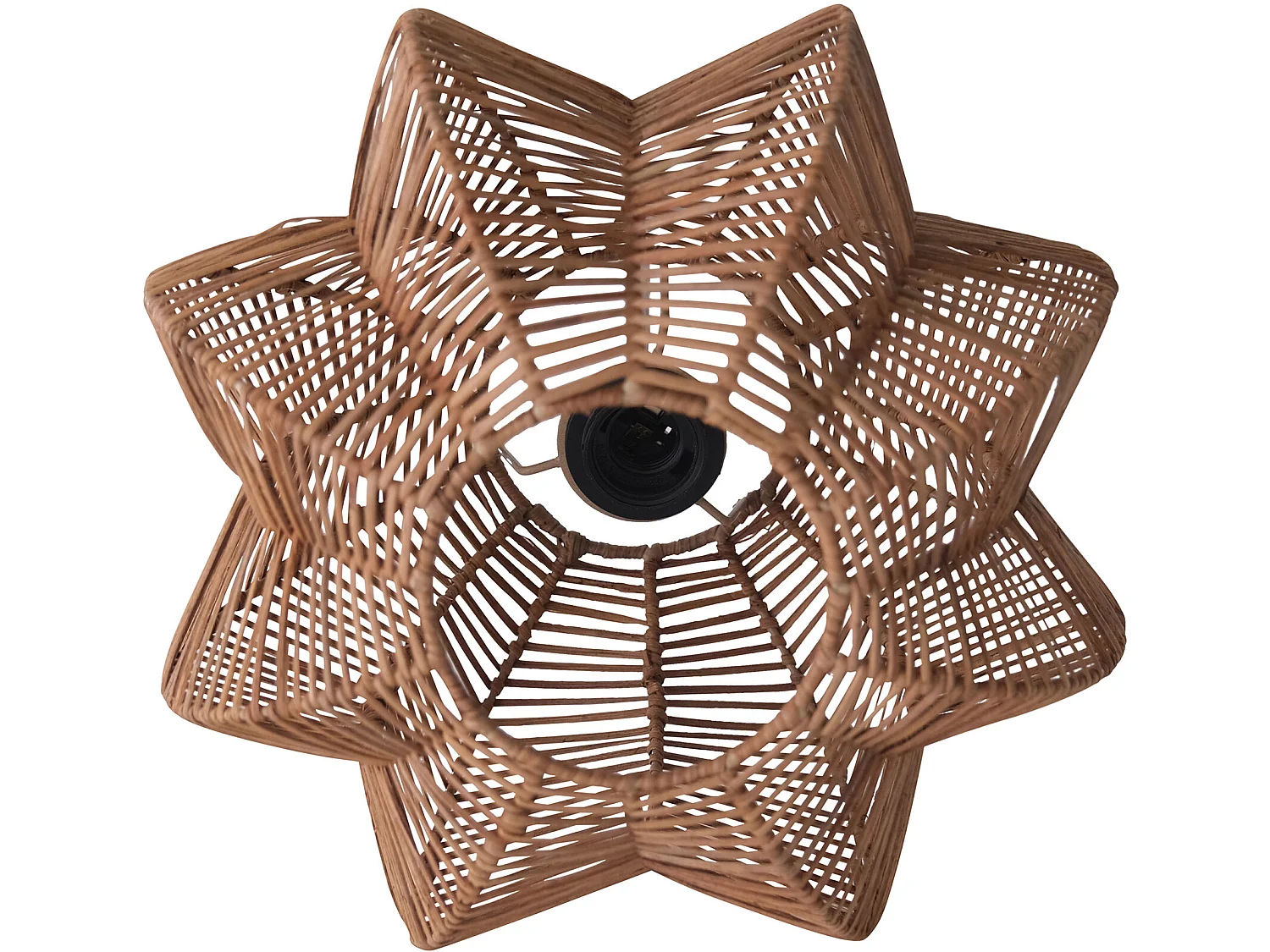 Lampada da soffitto in rattan - Lampada a sospensione stile Boho Bali - Pya