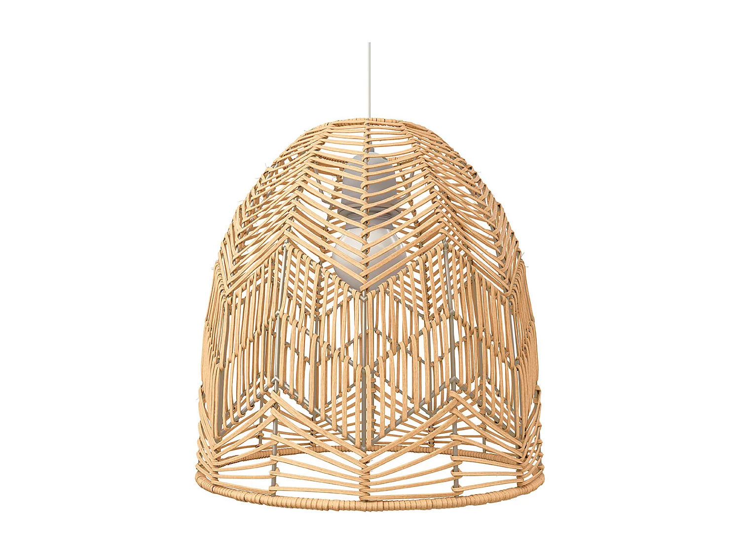 Lampada da soffitto in rattan - Lampada a sospensione in stile Boho Bali - Bu