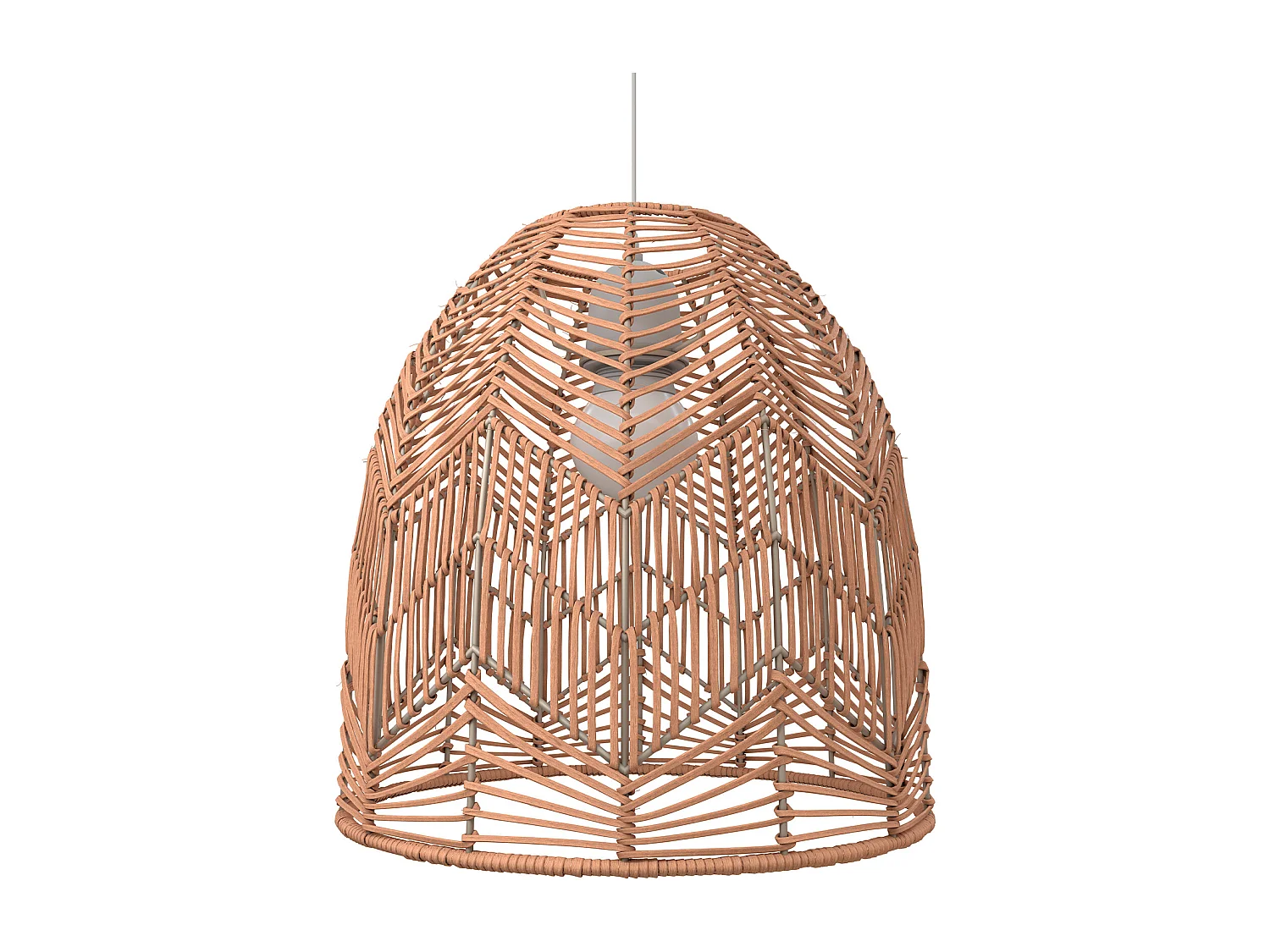 Lampada da soffitto in rattan - Lampada a sospensione in stile Boho Bali - Bu