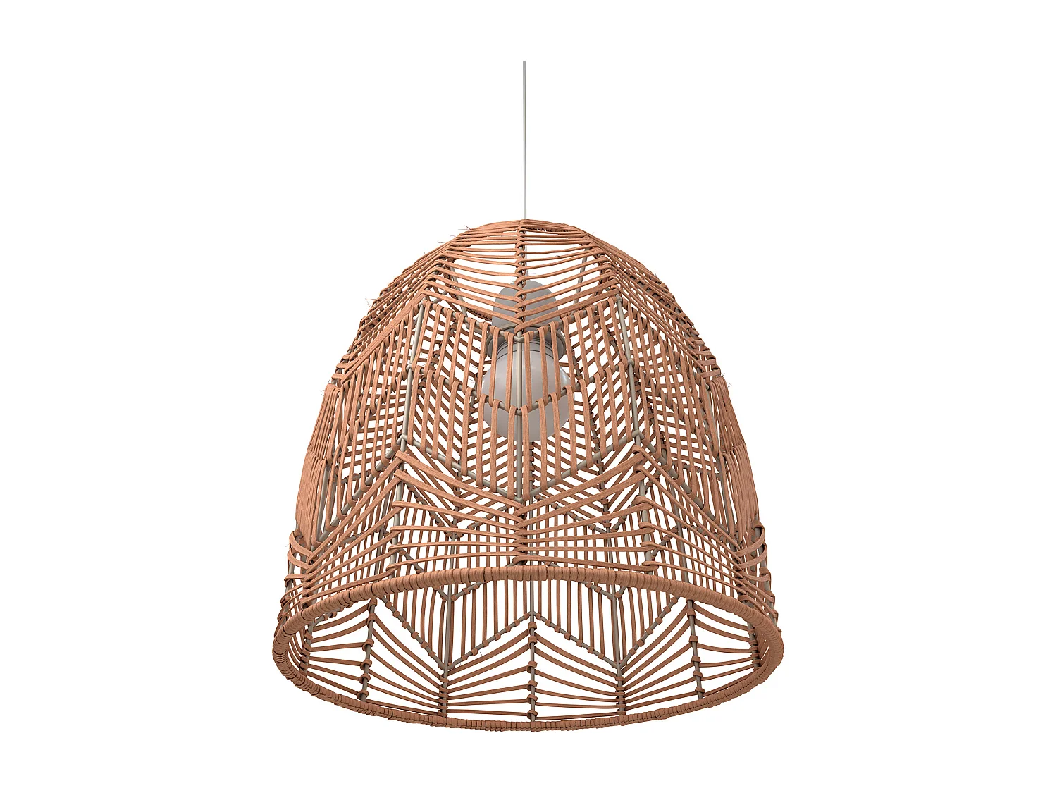Lampada da soffitto in rattan - Lampada a sospensione in stile Boho Bali - Bu