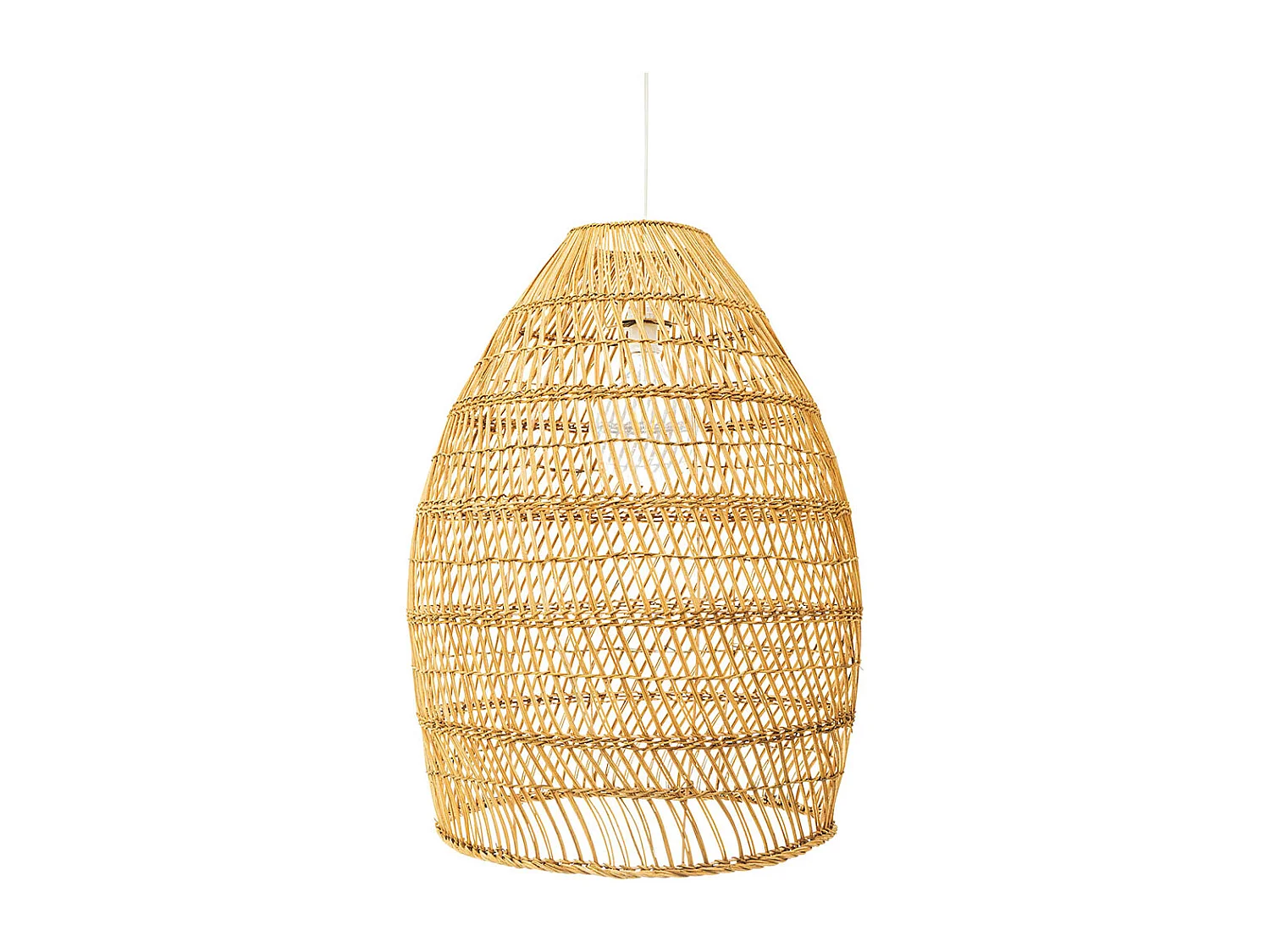 Lámpara de Techo de Ratán - Lámpara Colgante Diseño Boho Bali - 50cm - Puong