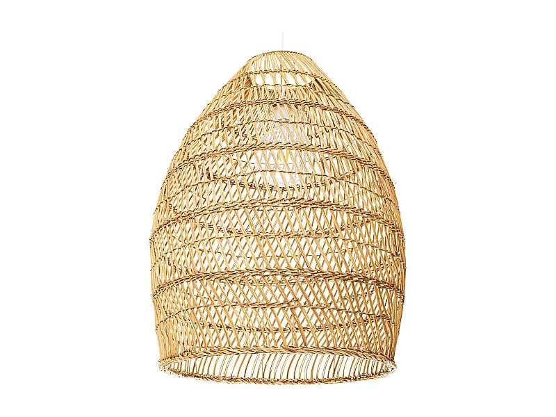 Lampada da soffitto in rattan - Lampada a sospensione in stile Boho Bali - 50cm - Puong