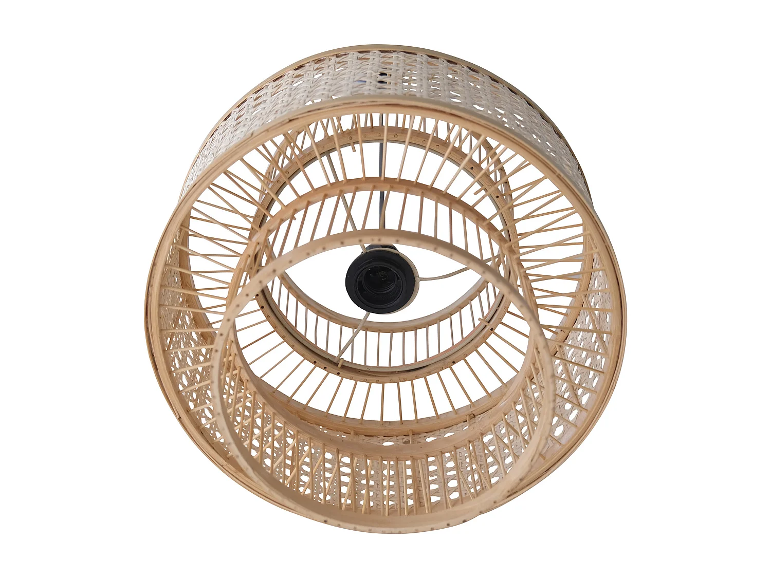 Lámpara de Techo de Ratán - Lámpara Colgante Diseño Boho Bali - Yei