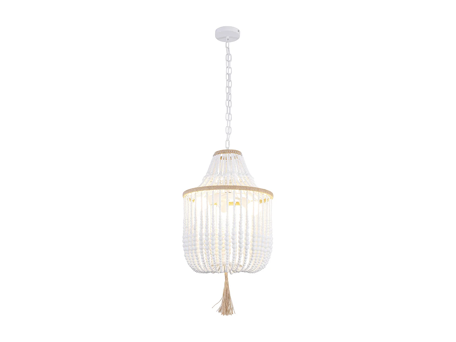 Lampada a soffitto a palle di legno - Lampada a sospensione in stile boho Bali - Lawan