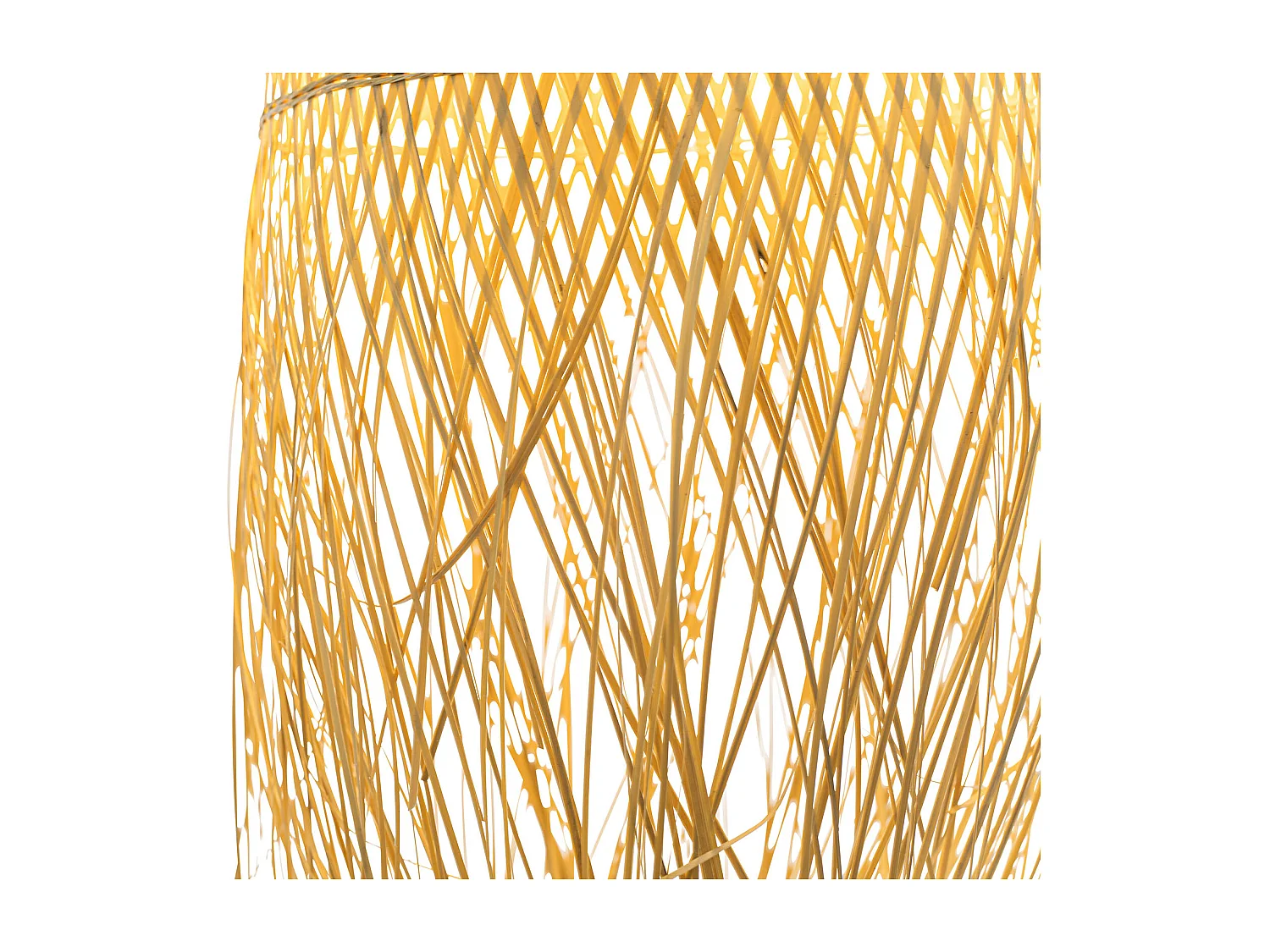 Lampe de plafond en bambou - Lampe suspendue de style Boho Bali - Thow Bois naturel