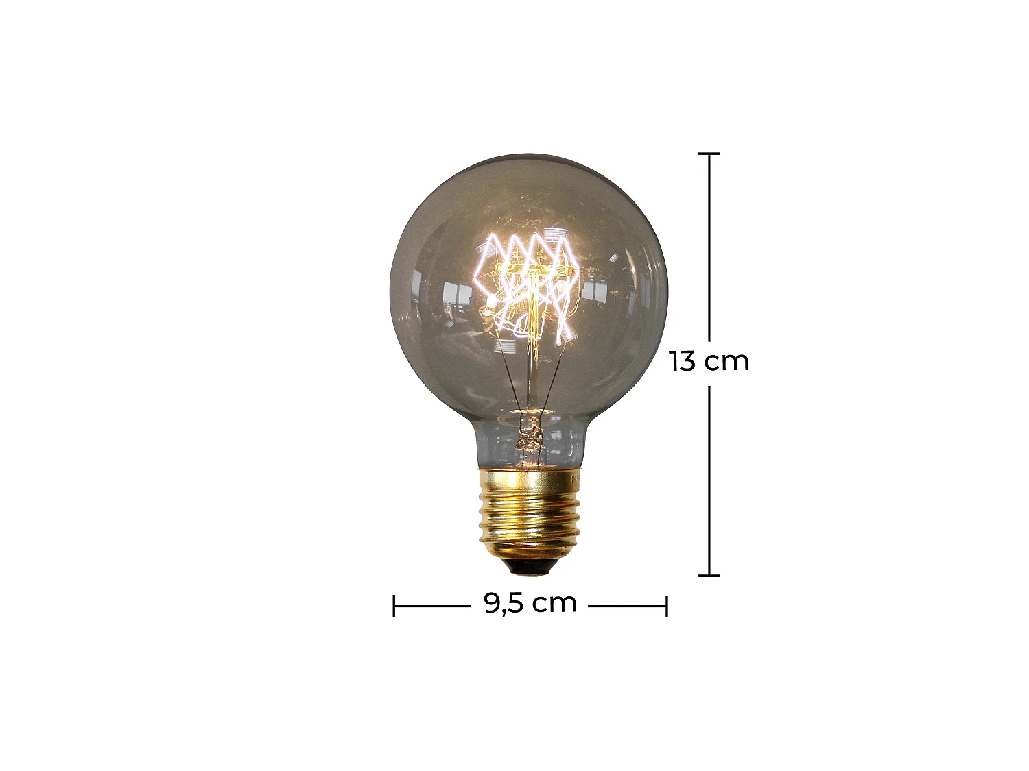 Ampoule Edison Vintage - Globe Transparent