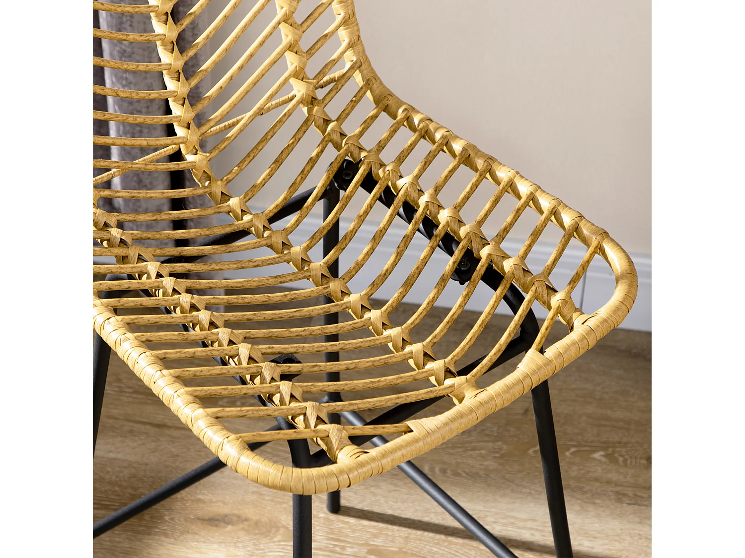 Taburetes de cocina madera natural 42.5x52x102 cm HOMCOM