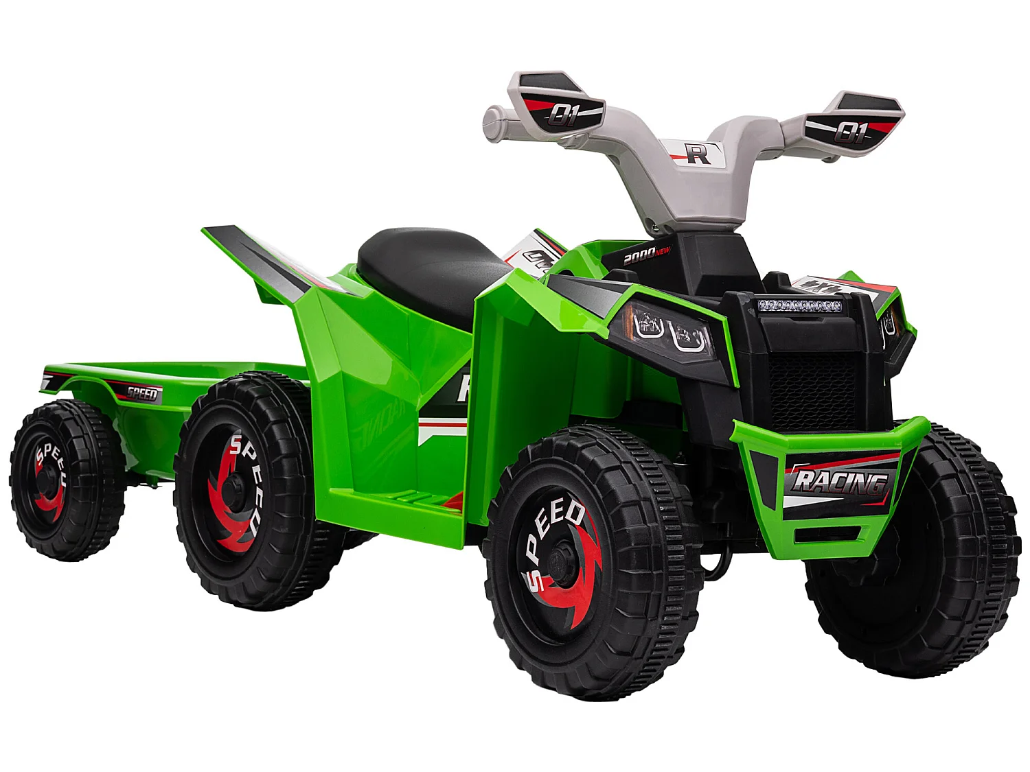 Quad eléctrico infantil verde 106x41.5x48.5 cm HOMCOM