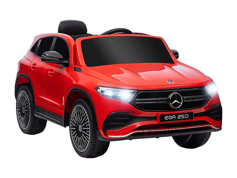 Coche eléctrico infantil rojo 111.5x69x52.5 cm HOMCOM