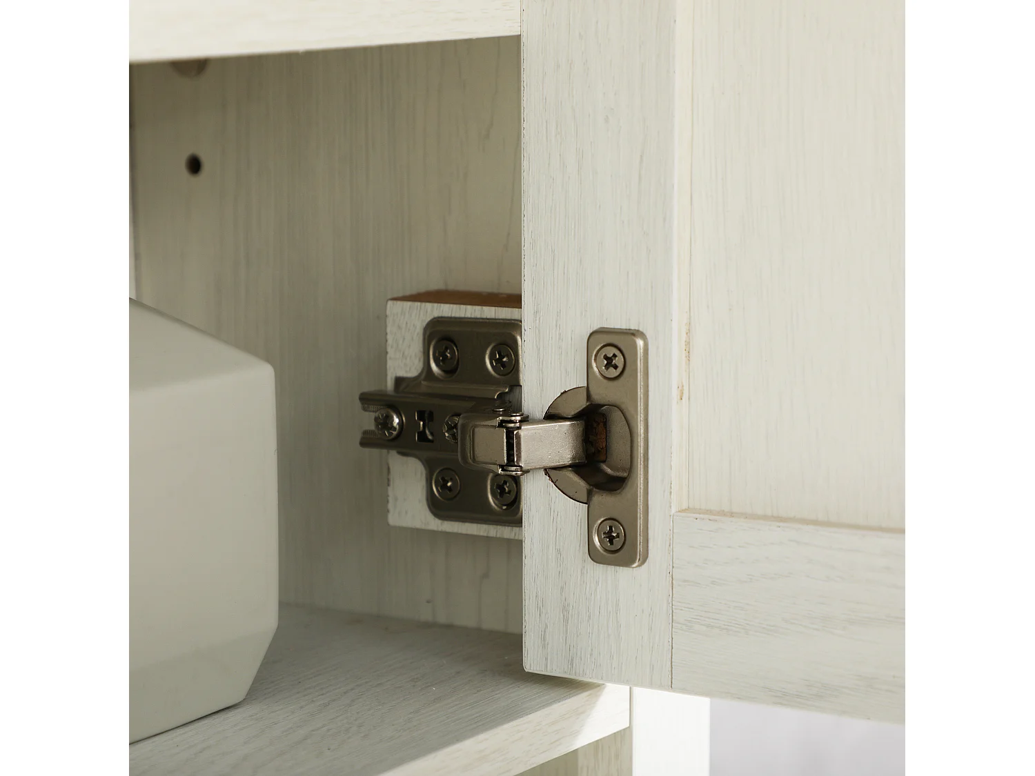 Armario de pared blanco 60x19.5x52.5 cm kleankin