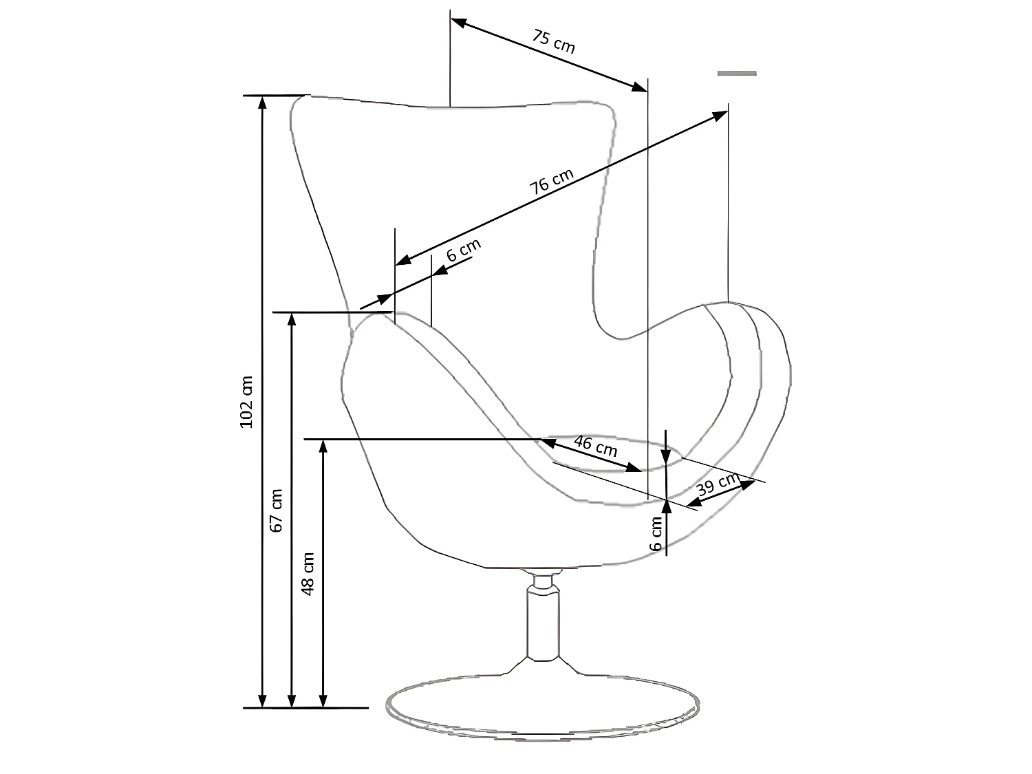 Poltrona uovo patchwork multicolore