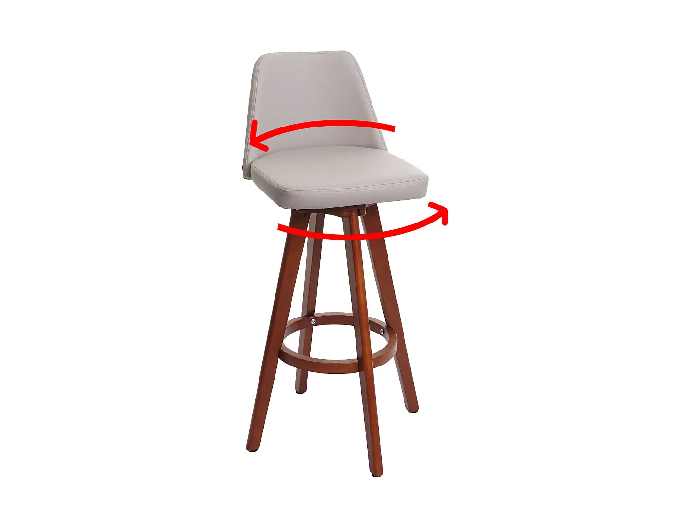 Tabouret de bar chaise bois marron 50 x 50 x 96 cm 04_0005279