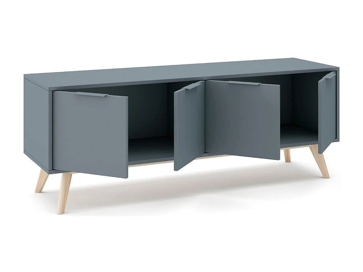 Meuble TV 4 Portes L140 cm - Pisco