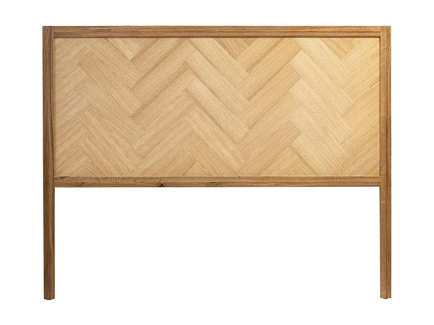 Tête de lit marqueterie 140 cm en bois massif naturel - Terre de Nuit