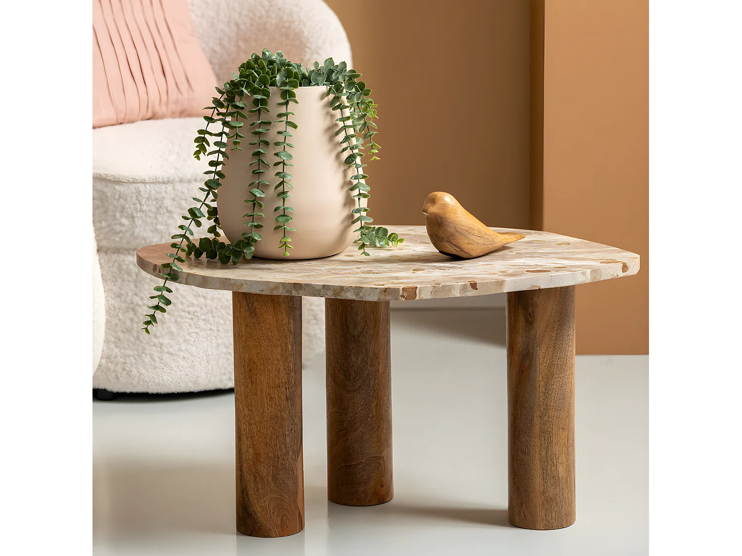 Beistelltisch Organic - Braun