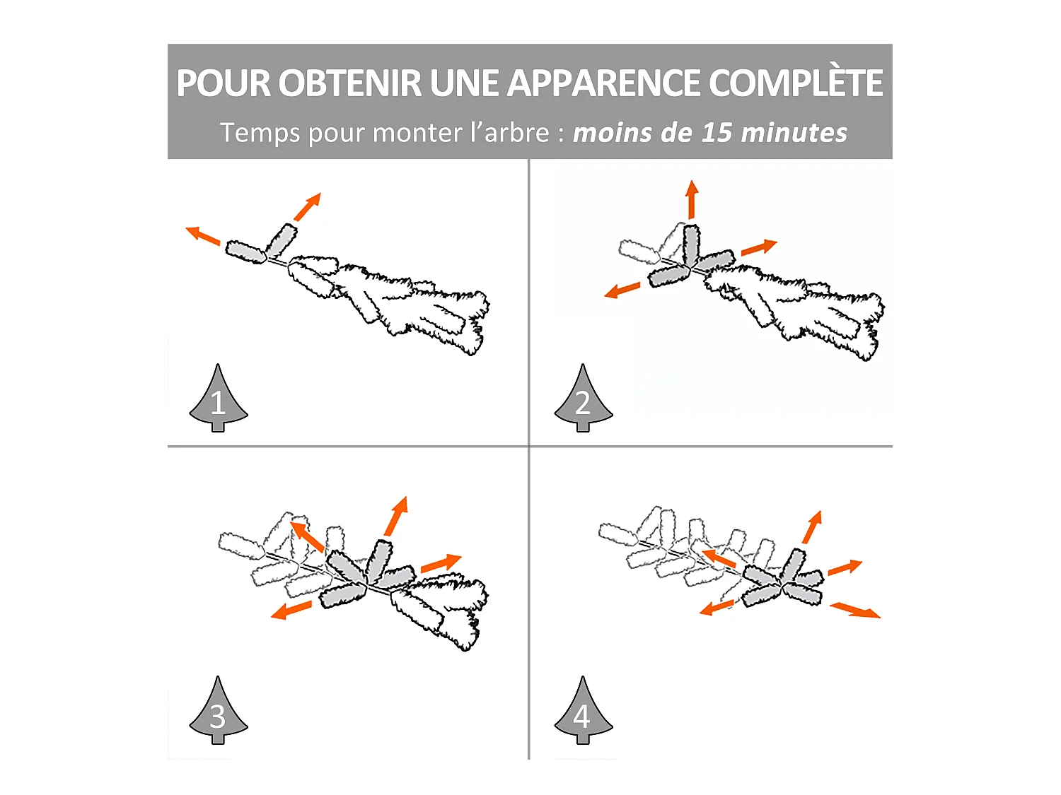 Sapin de Noël artificiel lumineux fibre optique LED + 14 ampoules + support pied Ø 48 x 90H cm 90 branches étoile sommet brillante vert