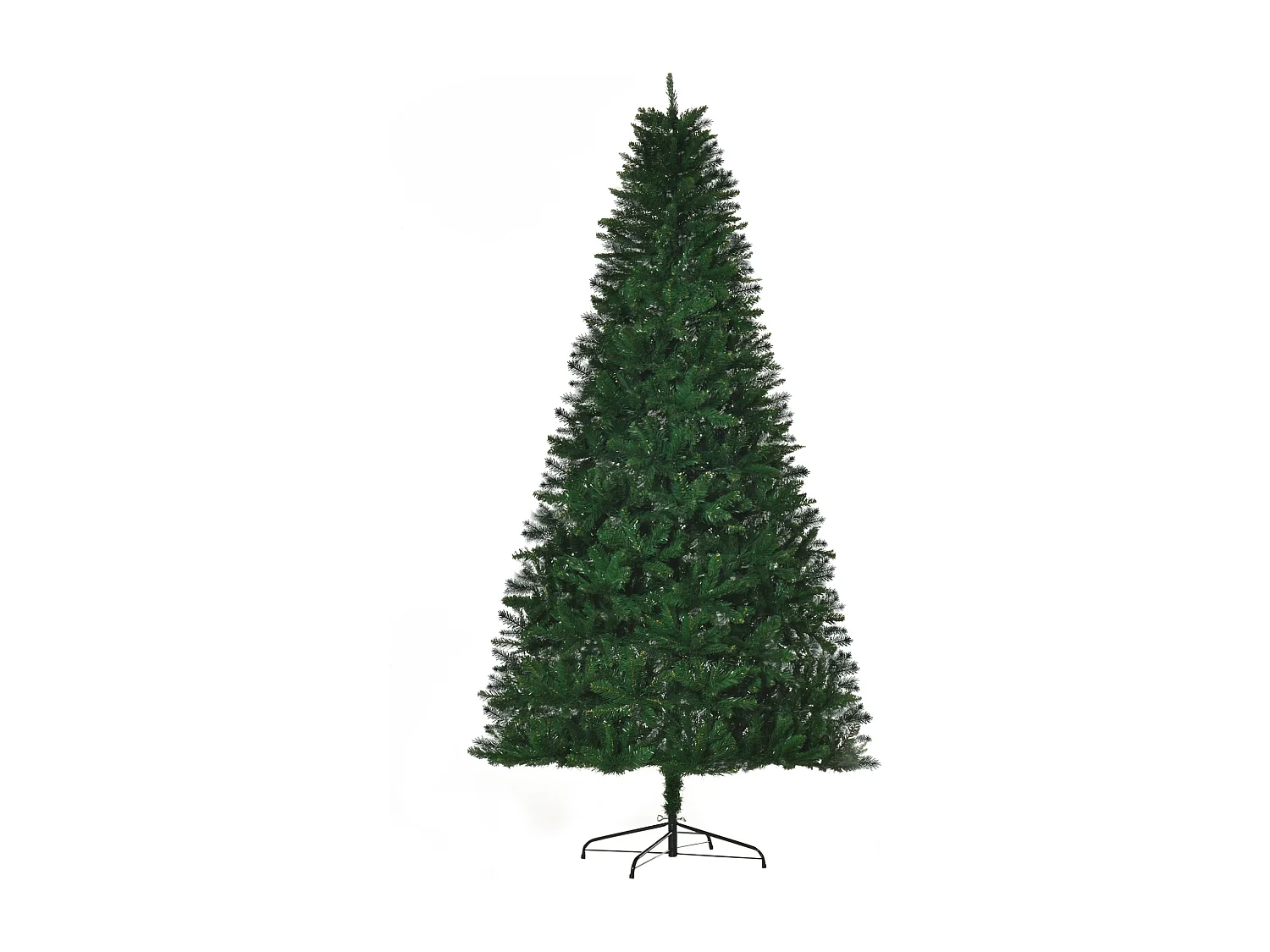 Sapin de Noël artificiel Ø 120 x 240H cm 1499 branches épines imitation Nordmann grand réalisme vert