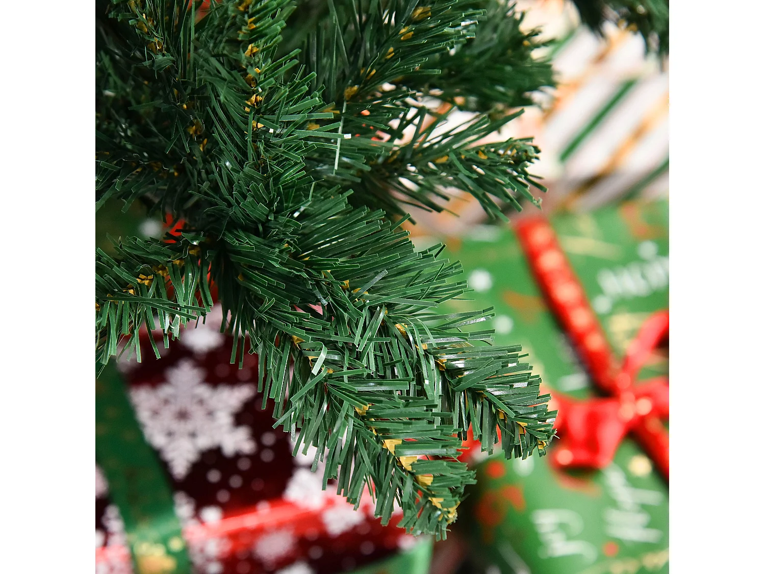 Sapin de Noël artificiel Ø 120 x 240H cm 1499 branches épines imitation Nordmann grand réalisme vert