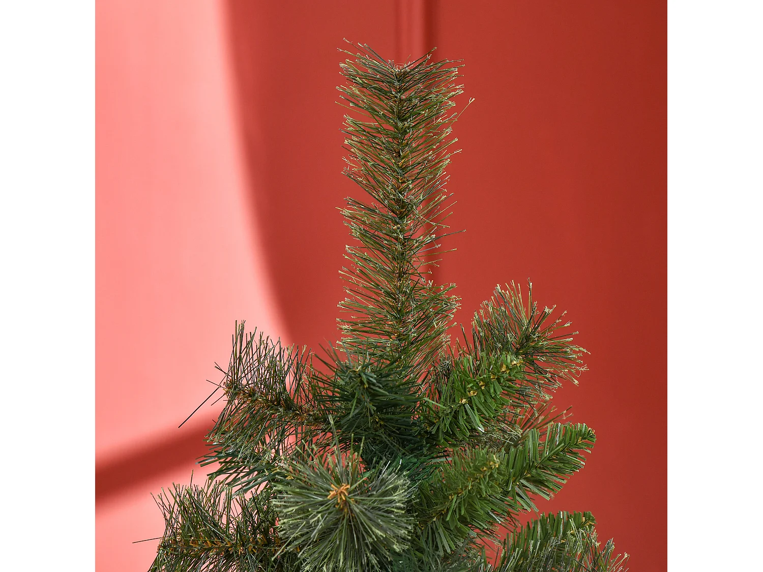 Sapin de Noël artificiel Ø 84 x 150H cm 665 branches épines imitation Nordmann grand réalisme vert