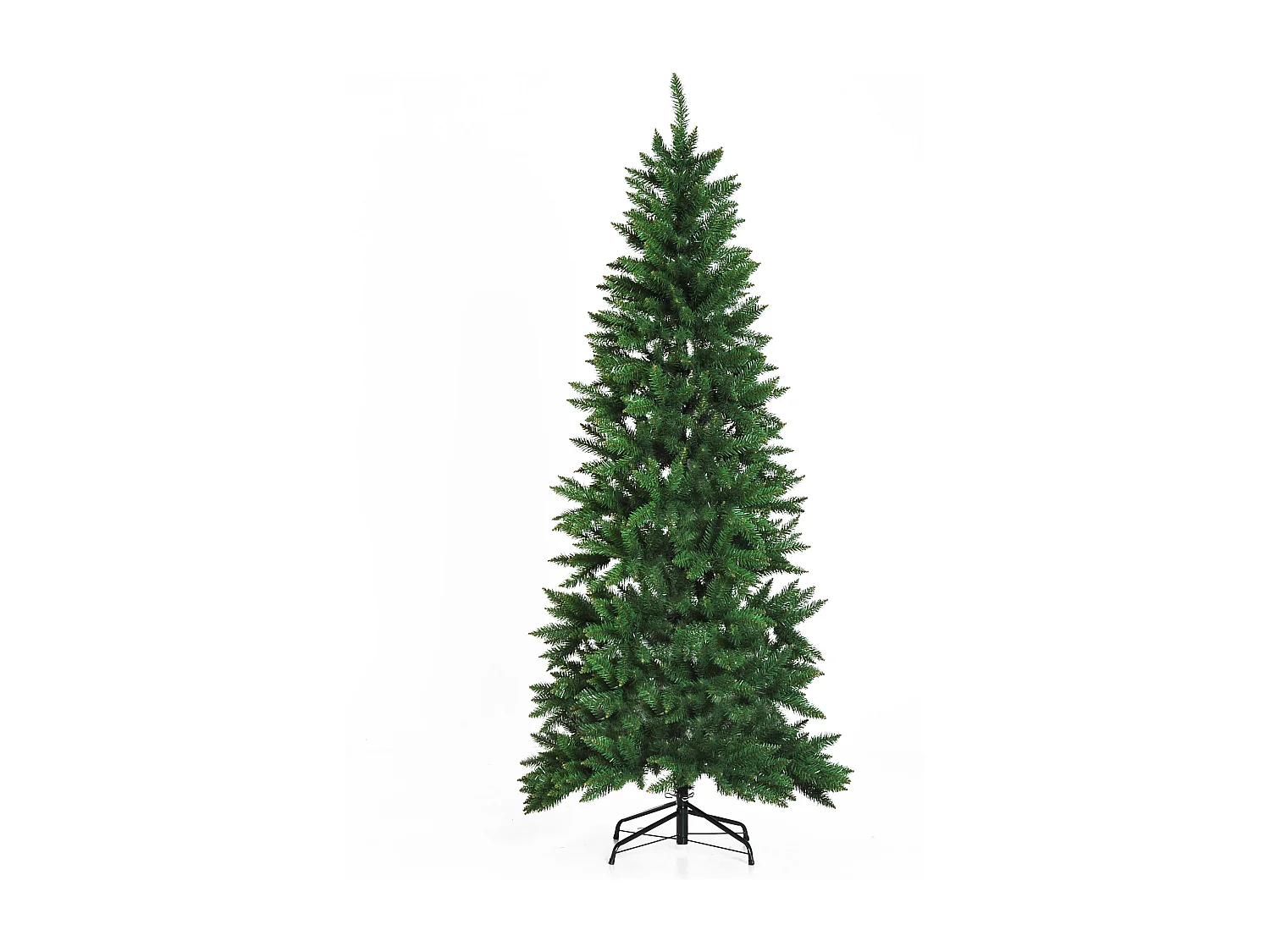 Sapin de Noël artificiel Ø 91 x 210H cm 865 branches épines imitation Nordmann grand réalisme vert