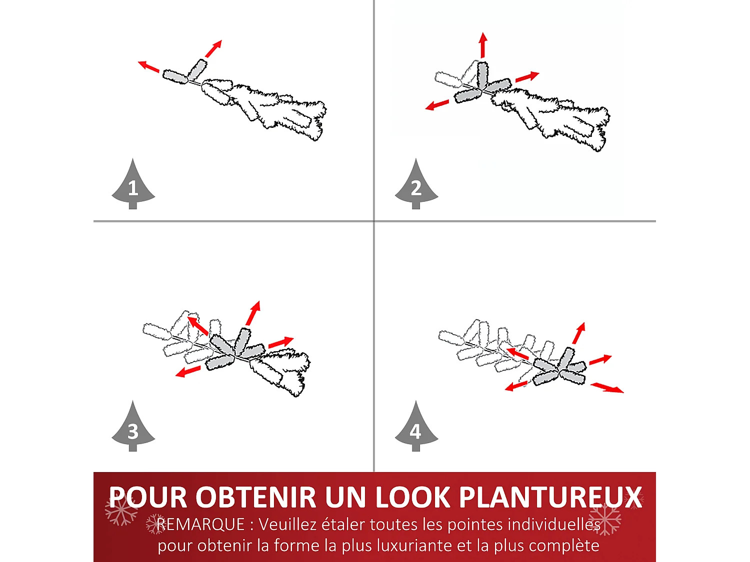 Sapin de Noël artificiel lumineux fibre optique LED multicolore + support pied Ø 60 x 120H cm 130 branches étoile sommet brillante vert
