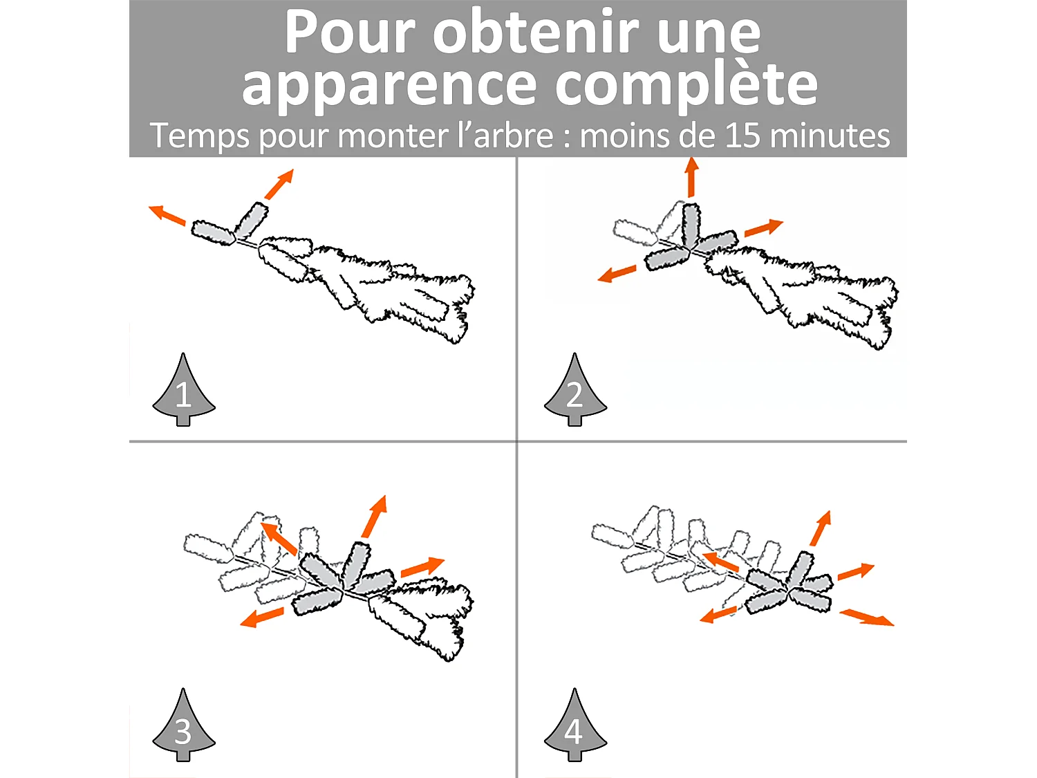 Sapin de Noël artificiel lumineux fibre optique LED + 20 ampoules + support pied Ø 63 x 120H cm 130 branches étoile sommet brillante vert