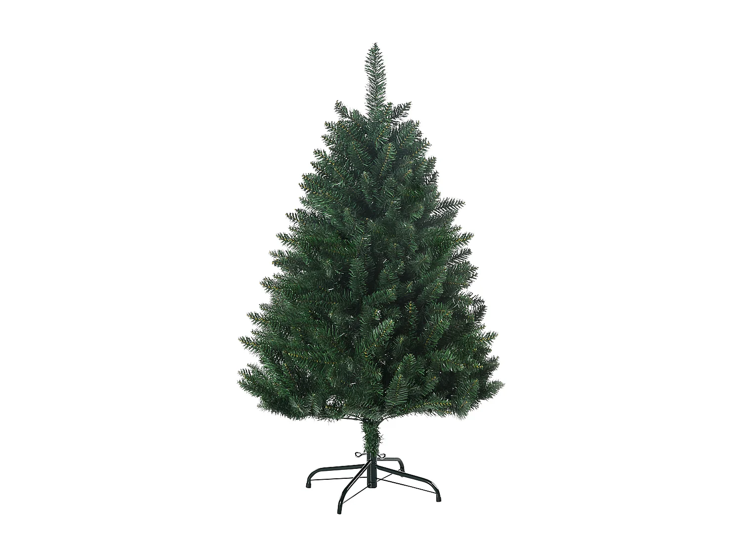 Sapin de Noël artificiel Ø 85 x 120H cm 305 branches épines imitation Nordmann grand réalisme vert