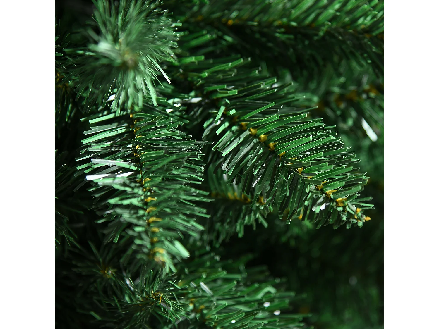 Sapin de Noël artificiel Ø 85 x 120H cm 305 branches épines imitation Nordmann grand réalisme vert