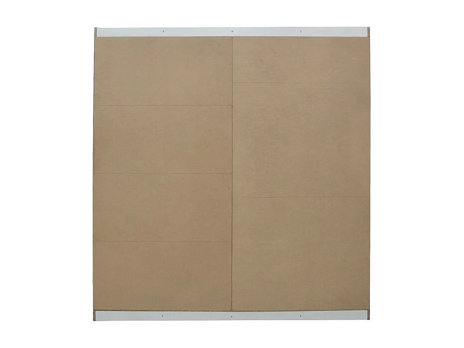 Guardaroba MILS, armadio con 2 porte scorrevoli con specchio, colore rovere sonoma, ideale per una camera dal design moderno.