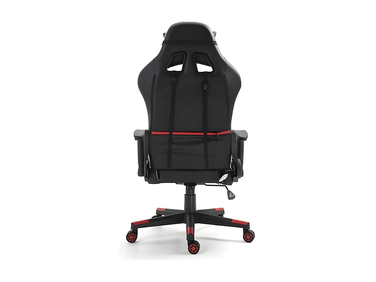 Chaise gaming ORION Rouge et noir avec LED rgb, idéal pour des parties de jeu qui dur!