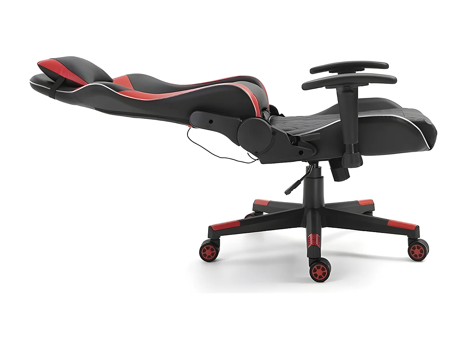 Chaise gaming ORION Rouge et noir avec LED rgb, idéal pour des parties de jeu qui dur!