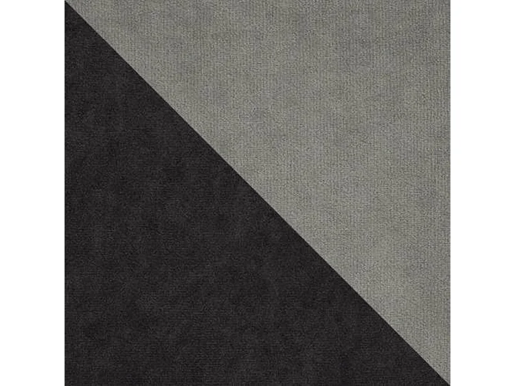 Canapé d'angle convertible 3 places en tissu noir 253x188x71 cm