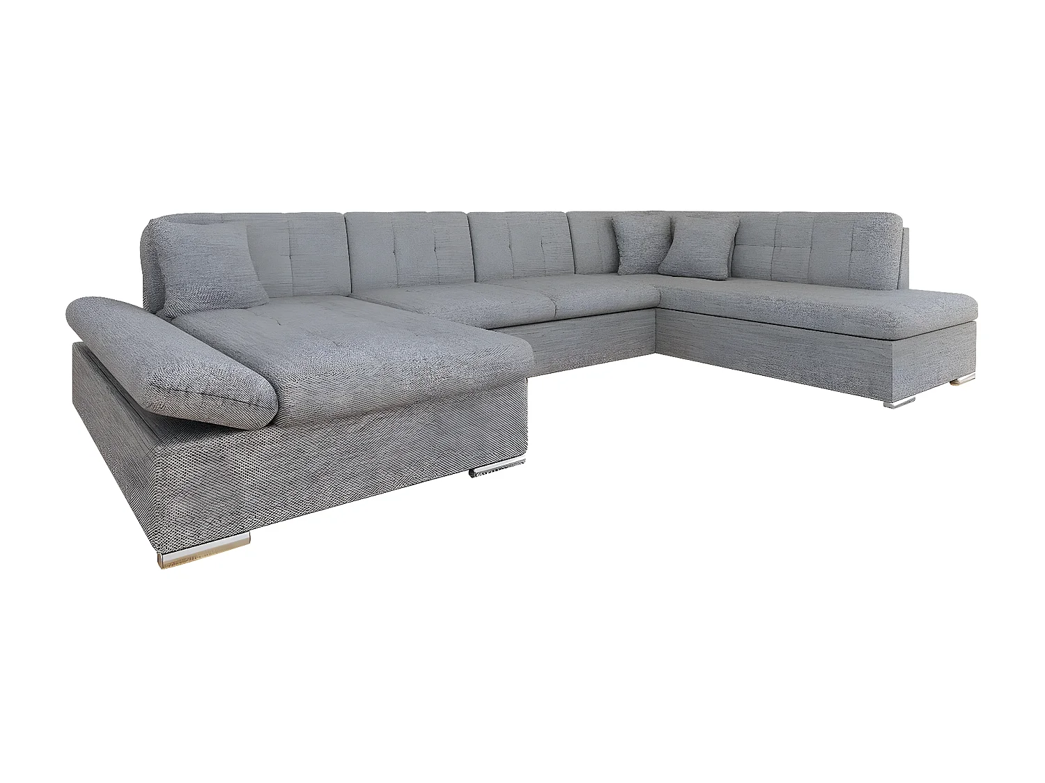 Divano angolare Comfivo 150, Grigio, Con, 345x205x76cm