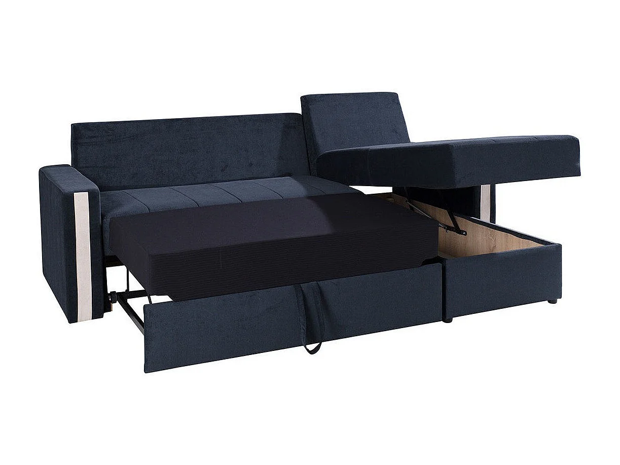 Sofá de canto Providence 111, Cinzento, Funcionalidade de dormir