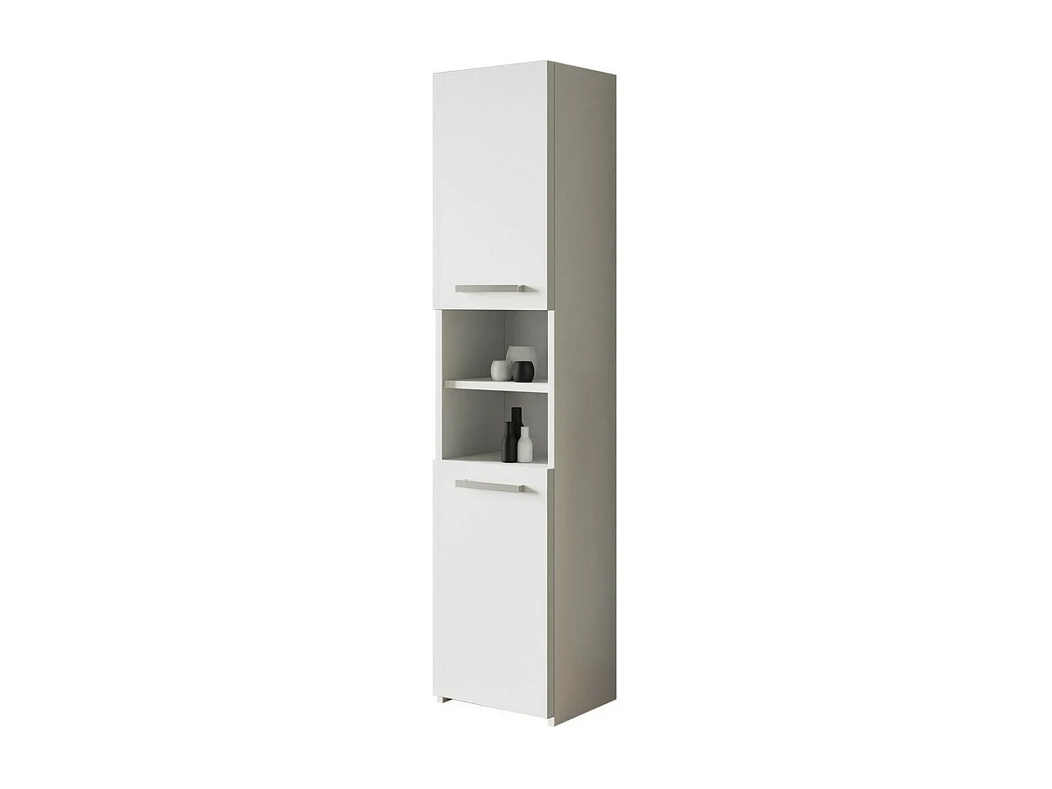 Armoire de bain indépendante Comfivo 187, Blanc, À poser, Le nombre de portes: 2, 170cm