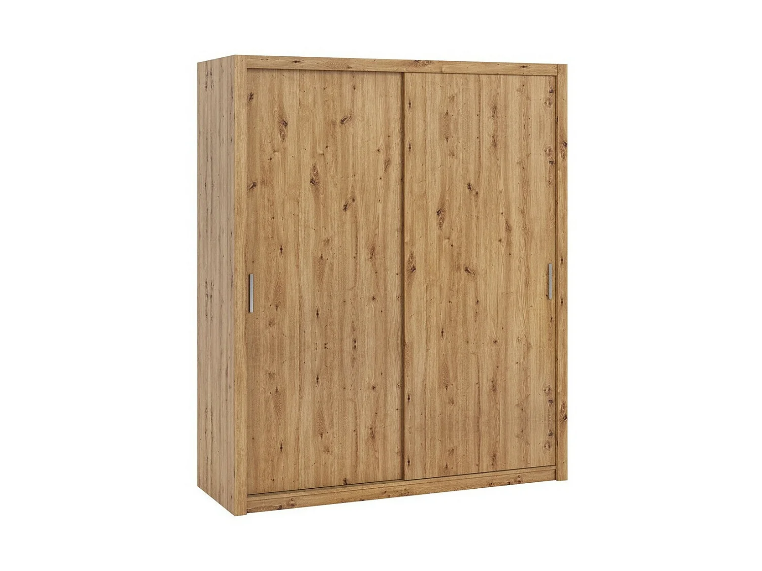 Armoire Catromi 120, Chêne Artisan, 215x180x62cm, Portes d'armoire: Coulissantes