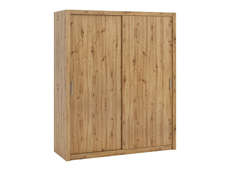 Armario Catromi 120, Roble Artisan, 215x180x62cm, Puertas de armario: Correderas
