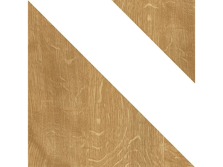 Armoire Tolfere 103, Blanc|Chêne clair, 190x120x50cm, Nombre d'étagères: 4