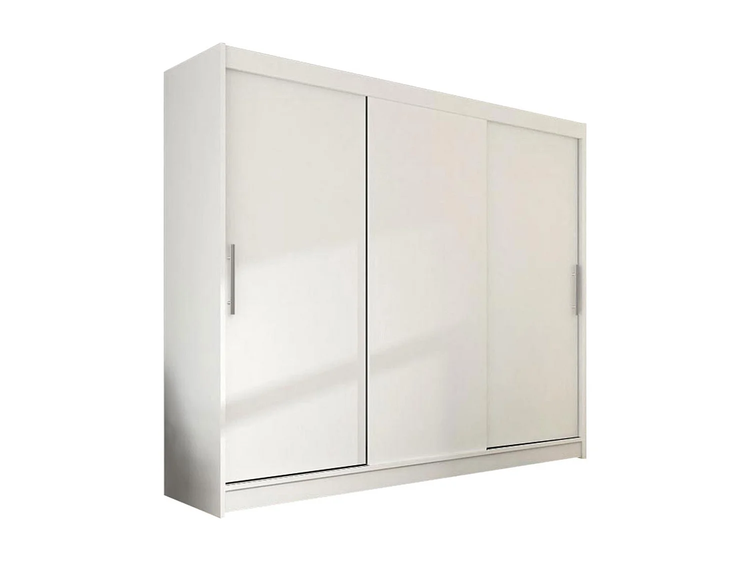 Armario Closico 118, Blanco, 215x250x58cm, Puertas de armario: Correderas