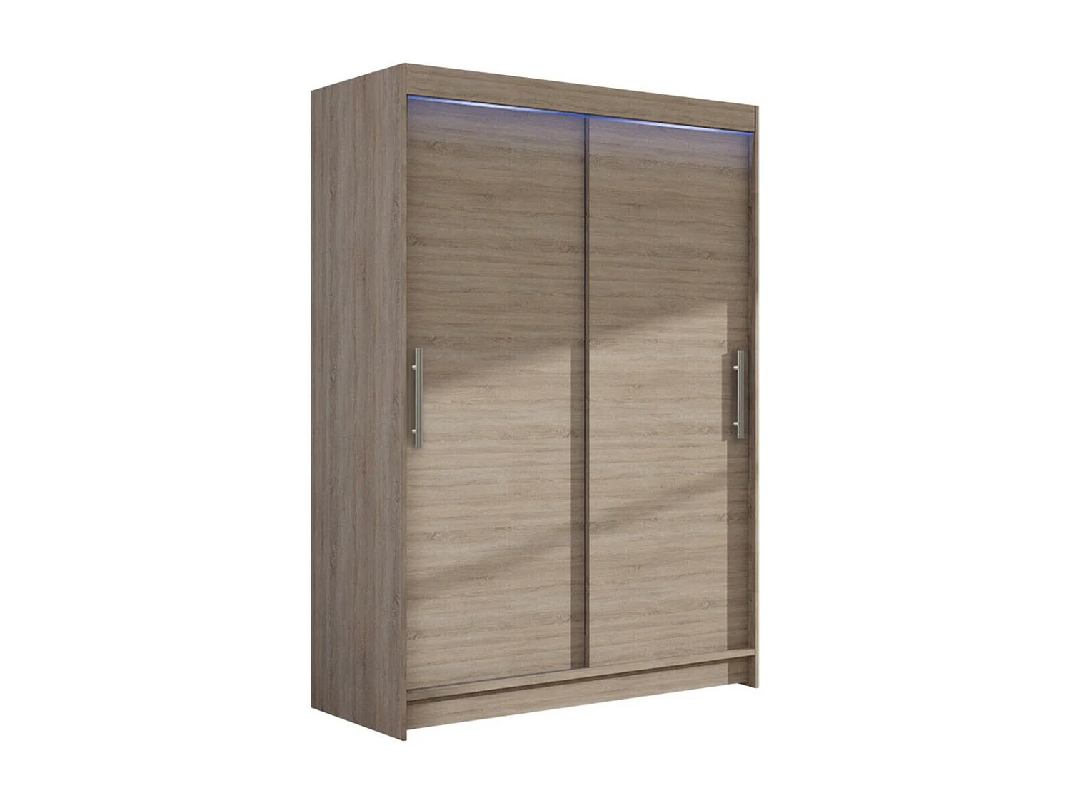 Armoire Closico 117, Truffe chêne, 200x120x58cm, Portes d'armoire: Coulissantes