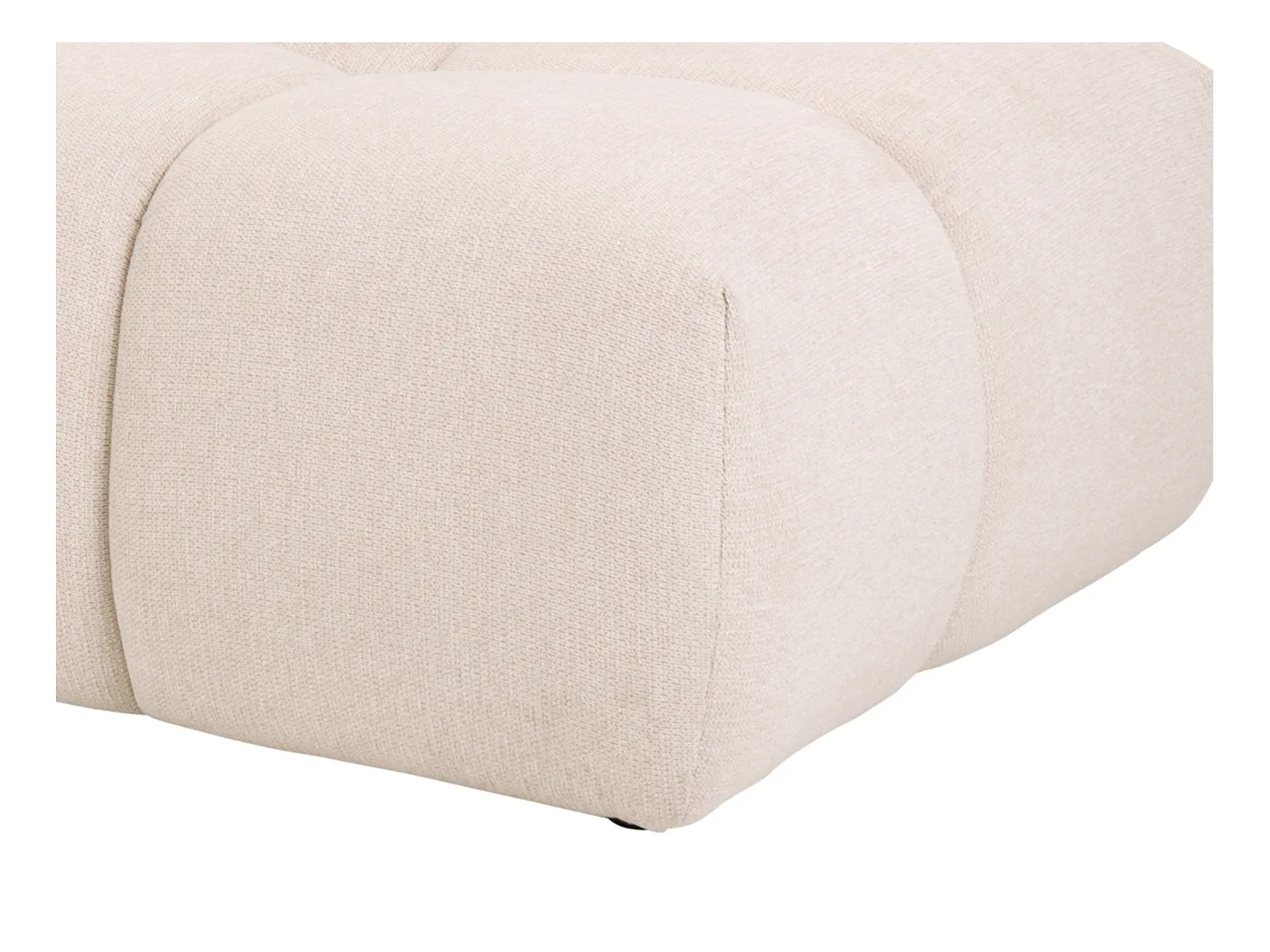 Divano letto in Tessuto Beige - Angolo a sinistra - TRIMALDI