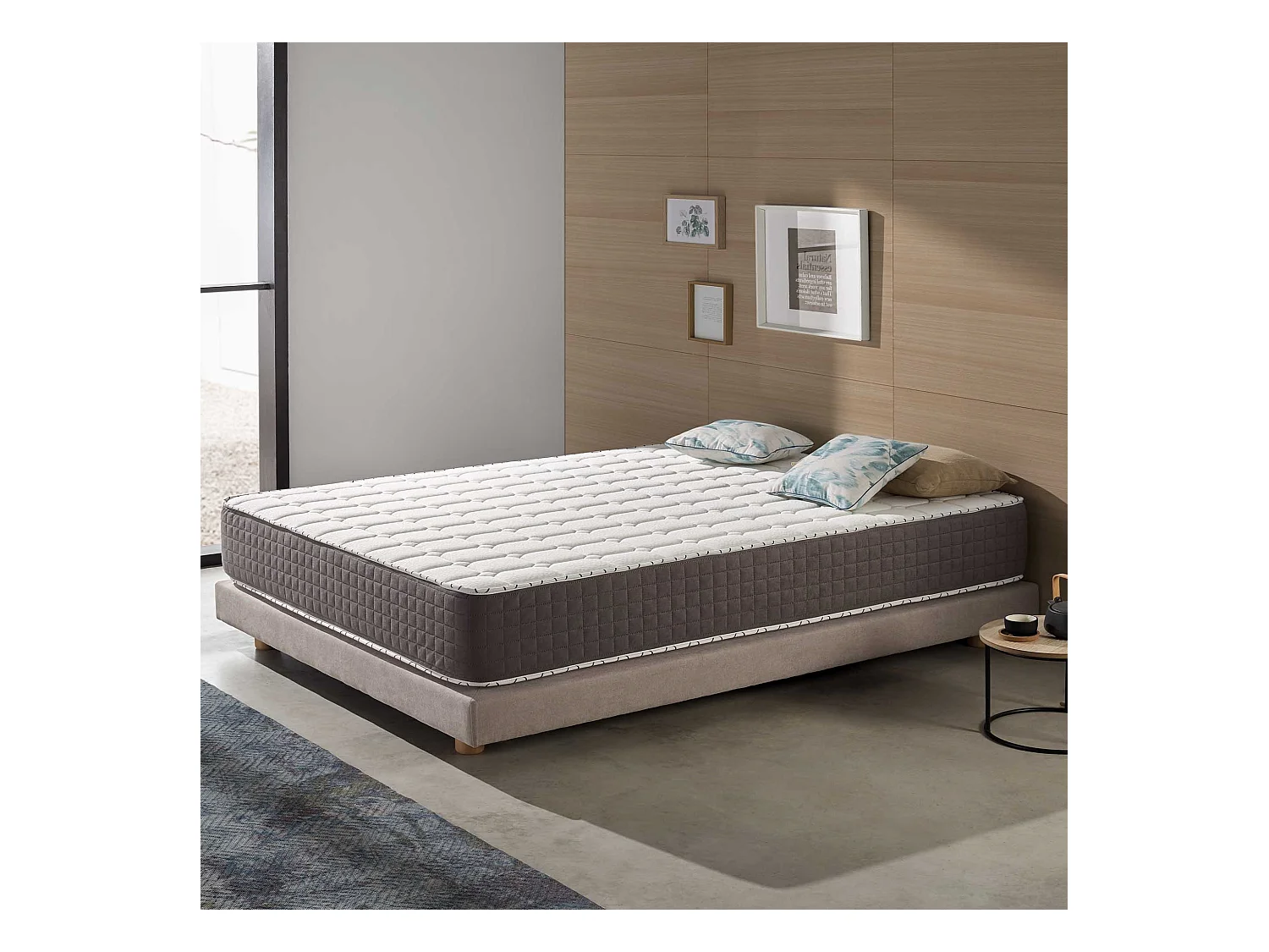Naturalex - Matelas Extrafresh 140x190 cm - Mousse à mémoire de forme HR - Soutien Blue Latex - Très épais 24 cm, 7 Zones, 2 faces été, hiver - Tissu Respirant