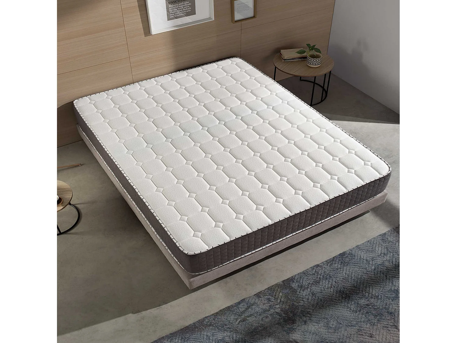 Naturalex - Matelas Extrafresh 140x190 cm - Mousse à mémoire de forme HR - Soutien Blue Latex - Très épais 24 cm, 7 Zones, 2 faces été, hiver - Tissu Respirant