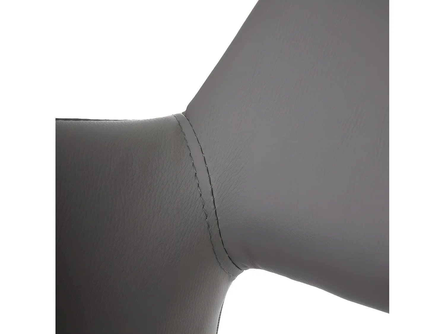 Silla de comedor MCW-A50 II (juego de 6),  piel sintética, gris topo, patas claras