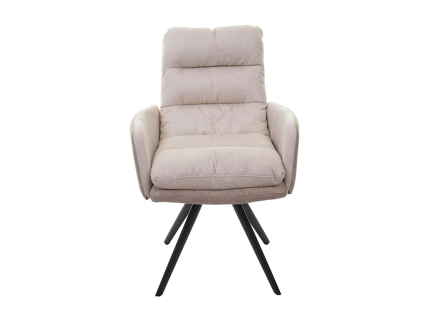 Krzesło do jadalni MCW-G66 (zestaw 6 sztuk),  kremowy, z podłokietnikiem