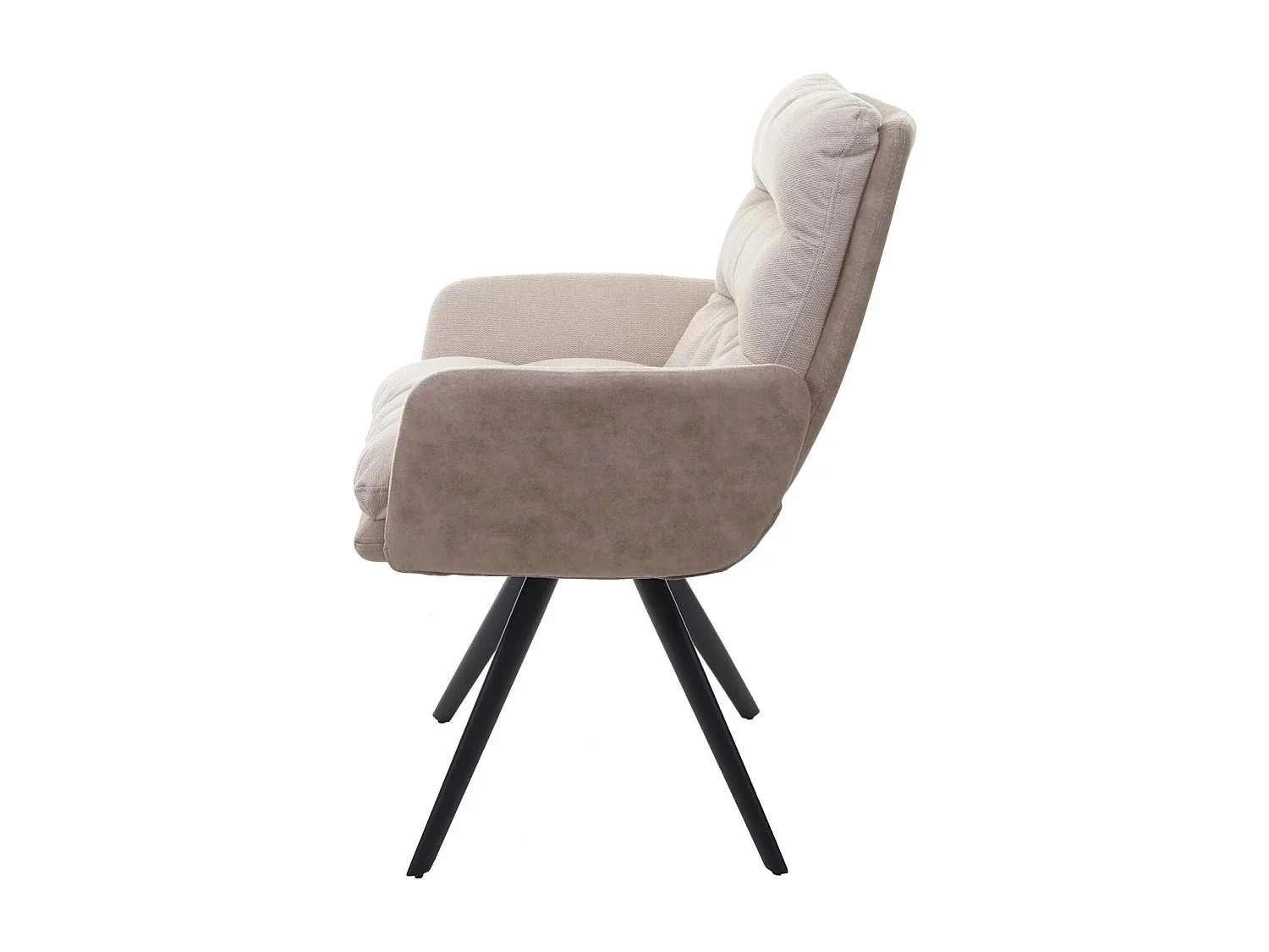 Krzesło do jadalni MCW-G66 (zestaw 6 sztuk),  kremowy, z podłokietnikiem